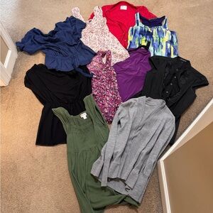 Women’s bundle of 10 size small tops